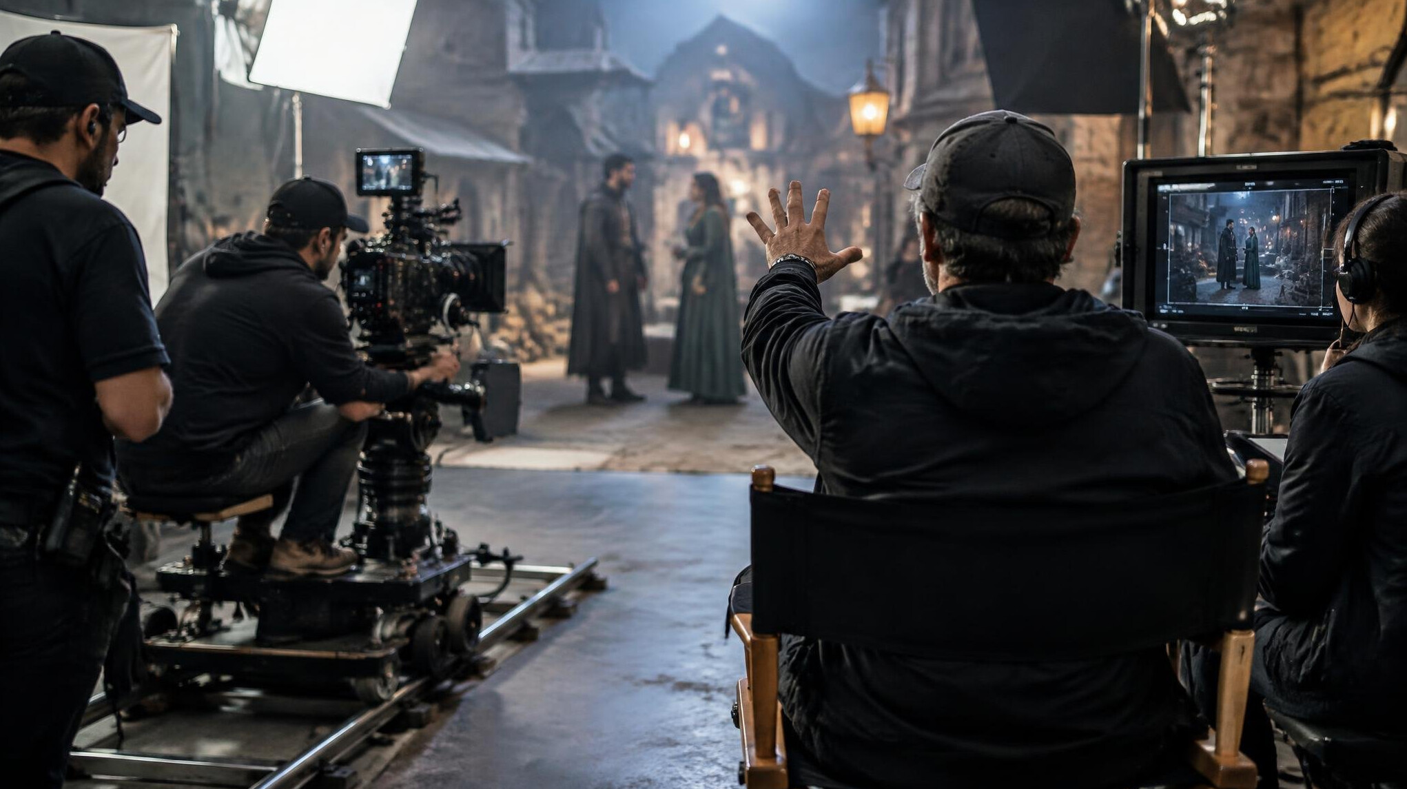 behind the scenes film set