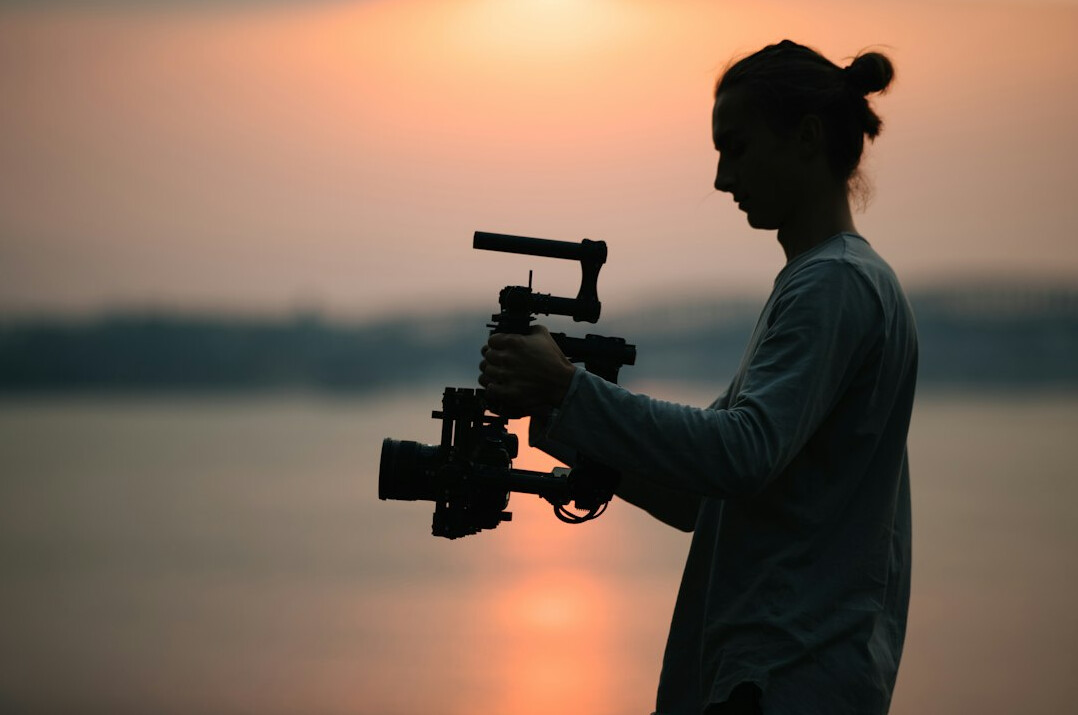 beginner filmmaker with camera